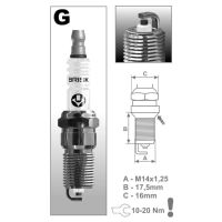 Свеча зажигания L14C / 98079-57840* BRISK Свеча зажигания L14C / 98079-57840* BRISK