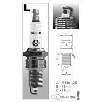 Свеча зажигания L14Y / W22EP BRISK* CLASSIC